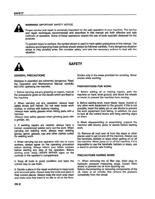 Komatsu WA450-2 Wheel Loader Workshop Manual SN A25001 and UP - Image 6