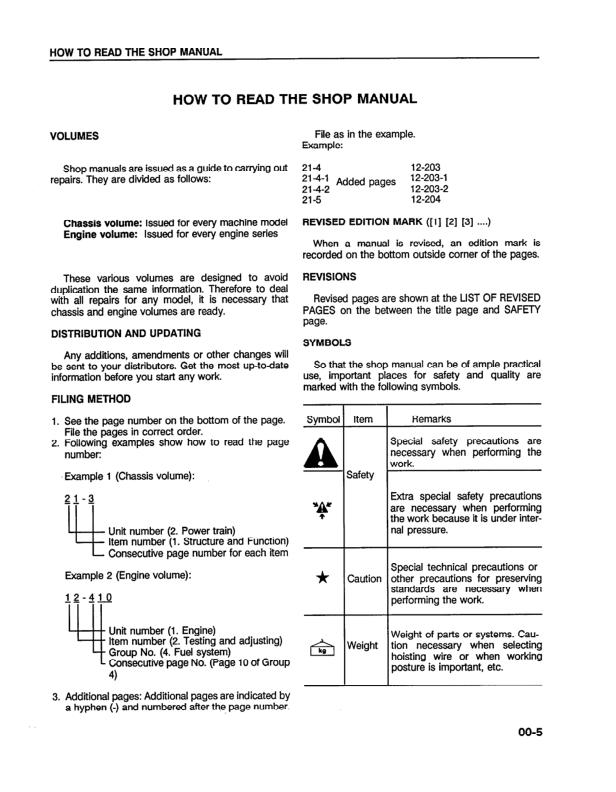 Komatsu WA450-2 Wheel Loader Workshop Manual SN A25001 and UP - Image 9
