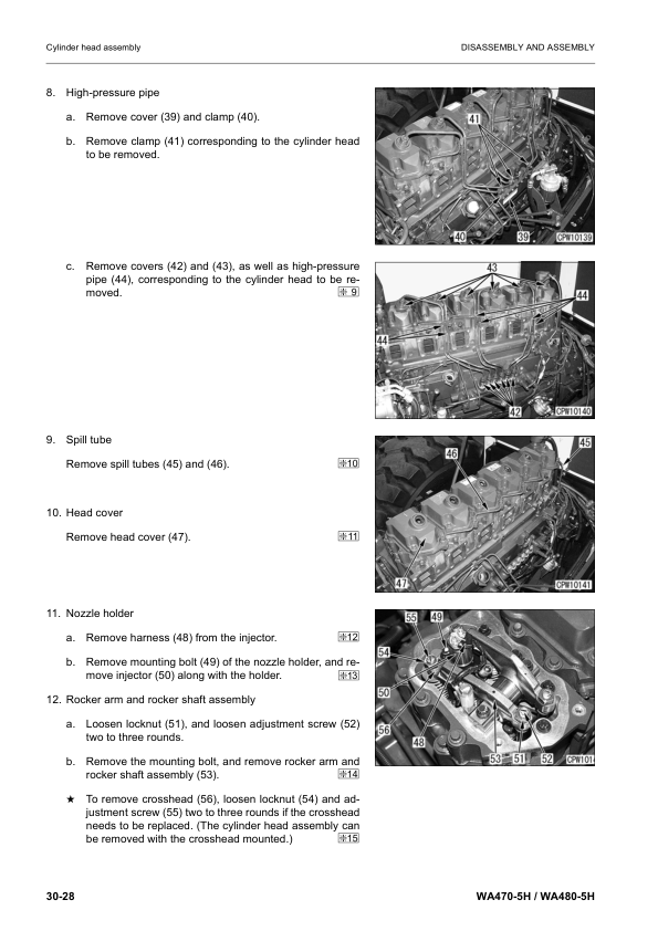 Komatsu WA470-5H WA480-5H Wheel Loader Workshop Manual SN H50051 and UP (2) - Image 8