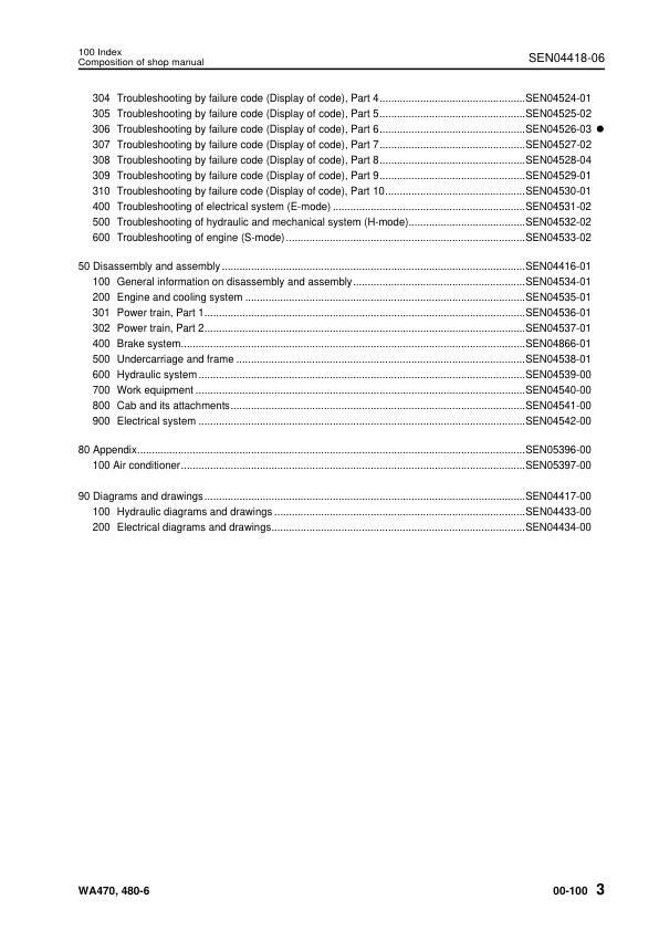 Komatsu WA470-6 WA480-6 Wheel Loader Workshop Manual SN 90001 and UP - Image 6