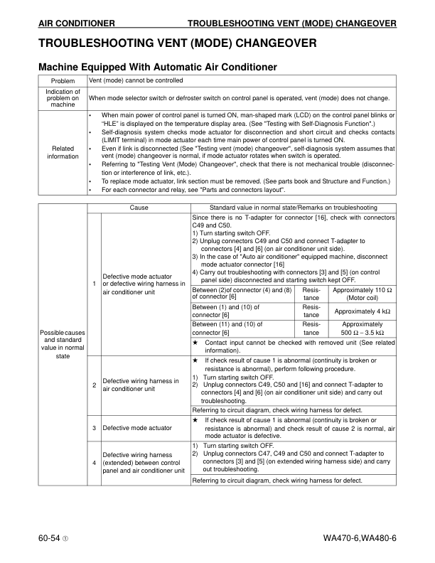Komatsu WA470-6 WA480-6 Wheel Loader Workshop Manual SN A46001 A48001 and UP - Image 14
