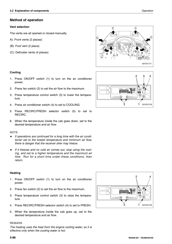 Komatsu WA500-6H Wheel Loader Operation and Maintenance Manual SN H60051 and UP - Image 8