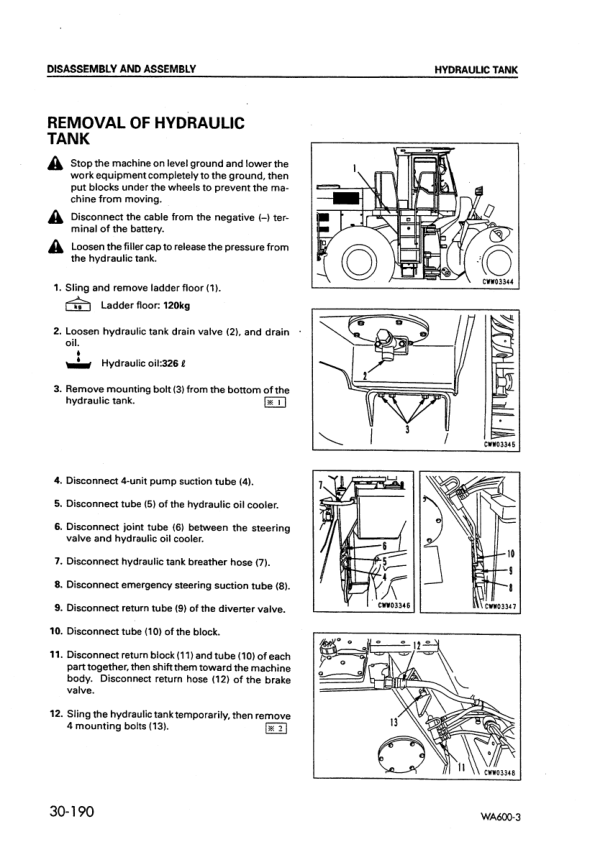 Komatsu WA600-3 Avance Wheel Loader Workshop Manual SN 50363 and UP - Image 16