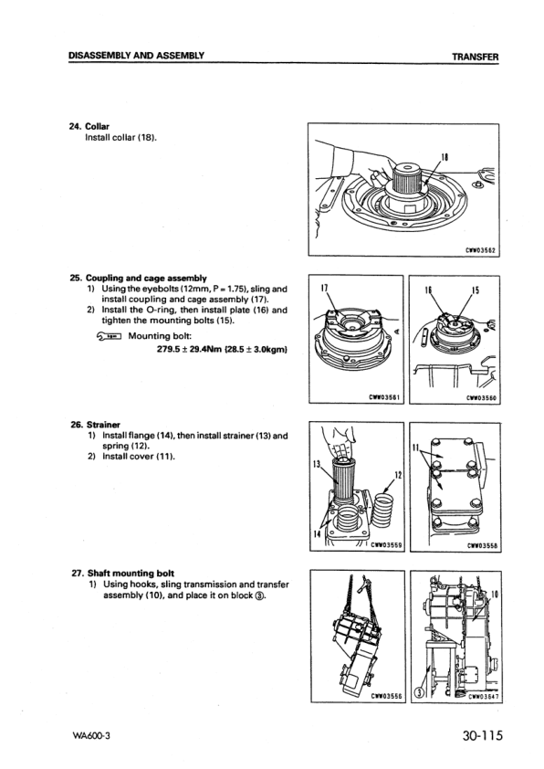 Komatsu WA600-3 Avance Wheel Loader Workshop Manual SN 50363 and UP - Image 15