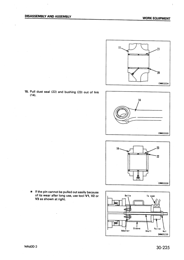 Komatsu WA600-3 Avance Wheel Loader Workshop Manual SN 50363 and UP - Image 17