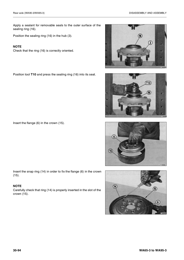 Komatsu WA65-3 Parallel Lift WA75-3 85-3 90-3 95-3 Wheel Loader Workshop Manual VEBM950201 - Image 7