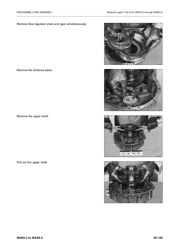 Komatsu WA65-3 Parallel Lift WA75-3 WA85-3 WA90-3 WA95-3 Wheel Loader Workshop Manual - Image 9