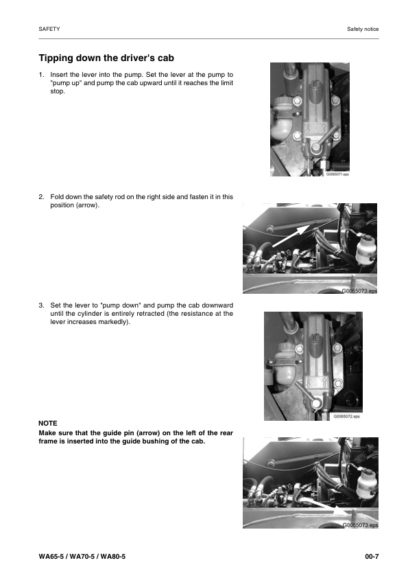 Komatsu WA65-5 WA70-5 WA80-5 Wheel Loader Workshop Manual SN H50051 and UP - Image 8