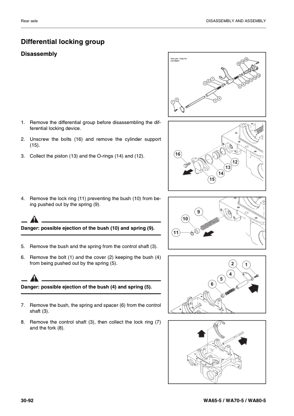 Komatsu WA65-5 WA70-5 WA80-5 Wheel Loader Workshop Manual SN H50051 and UP - Image 10