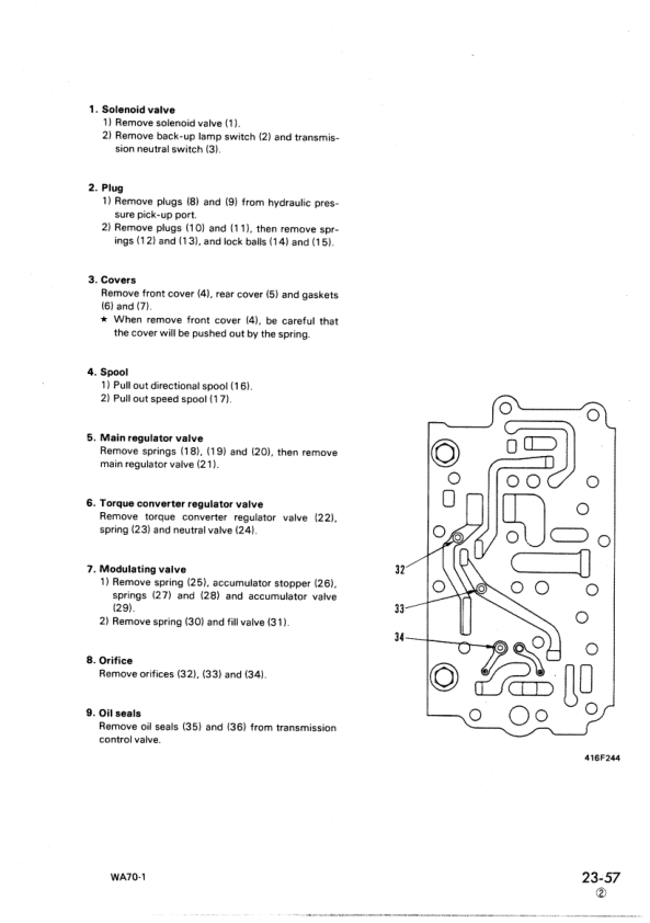 Komatsu WA70-1 Wheel Loader Workshop Manual SN 10001 and UP - Image 14