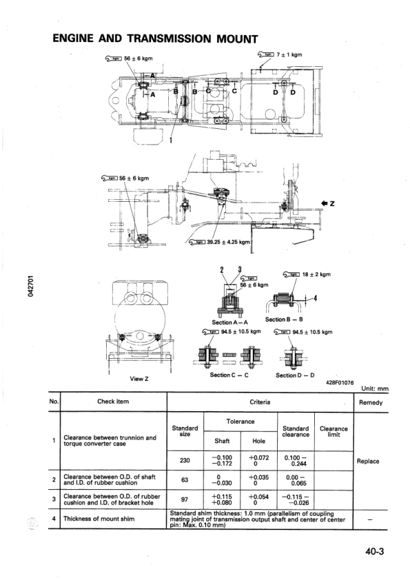 Komatsu WA700-1 Wheel Loader Workshop Manual SN 10001 and UP - Image 16