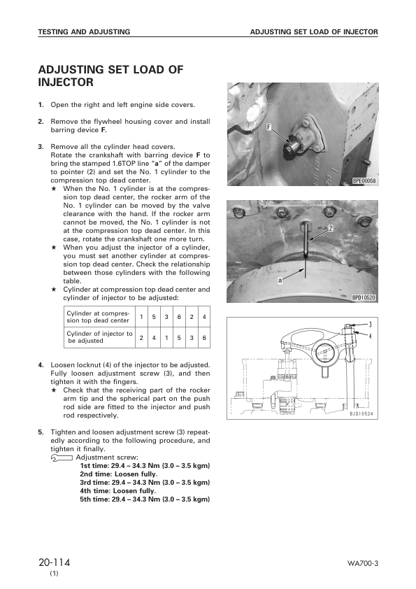 Komatsu WA700-3 Wheel Loader Workshop Manual SN 51005 and UP - Image 11