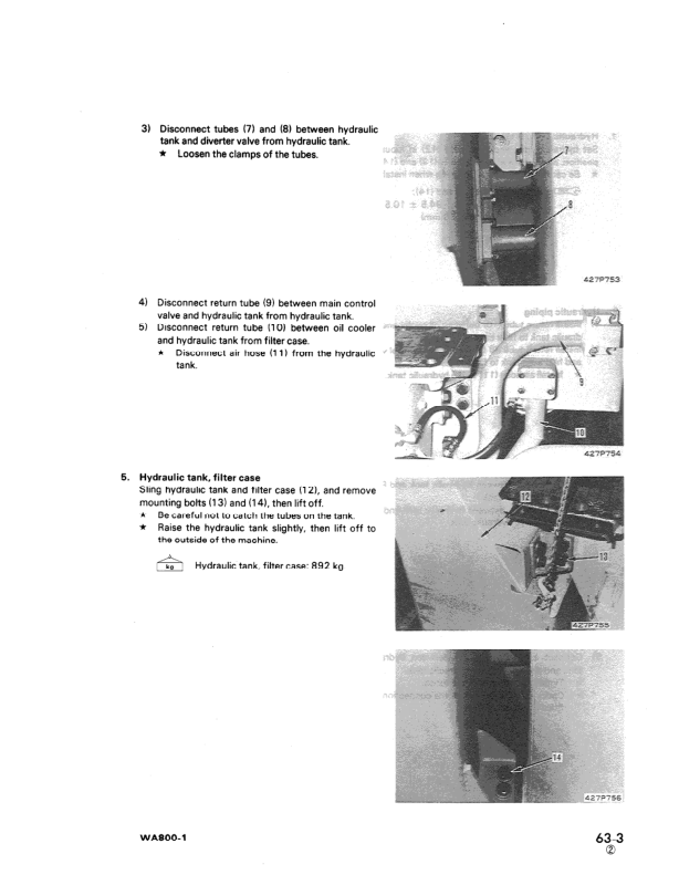 Komatsu WA800-1 WA800-2 Wheel Loader Workshop Manual SN 10001-10499 10501 - Image 19