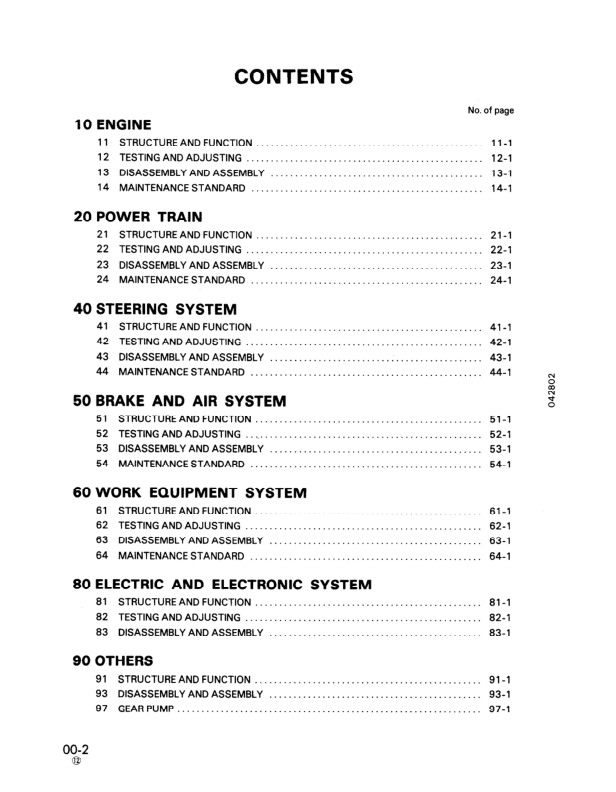 Komatsu WA800-1 WA800-2 Wheel Loader Workshop Manual SN 10001-10499 10501 - Image 3