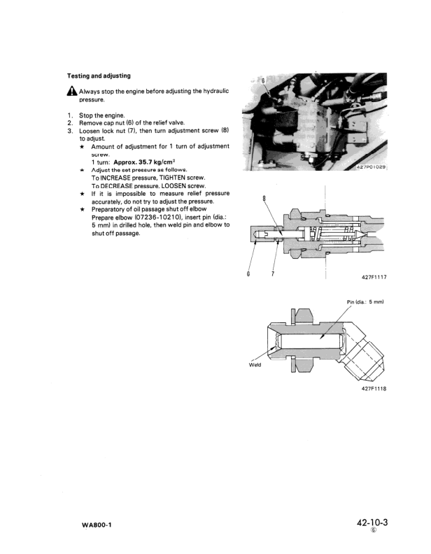 Komatsu WA800-1 WA800-2 Wheel Loader Workshop Manual SN 1001 10501 and UP - Image 17