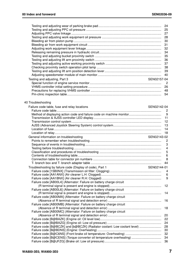 Komatsu WA800-3E0 WA900-3E0 Wheel Loader Workshop Manual SN 70001 60001 and UP - Image 10