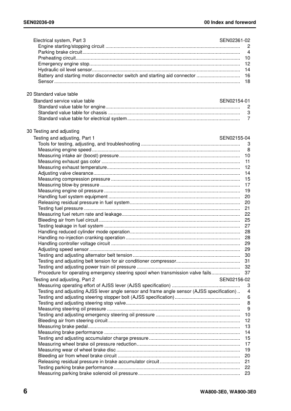 Komatsu WA800-3E0 WA900-3E0 Wheel Loader Workshop Manual SN 70001 60001 and UP - Image 9