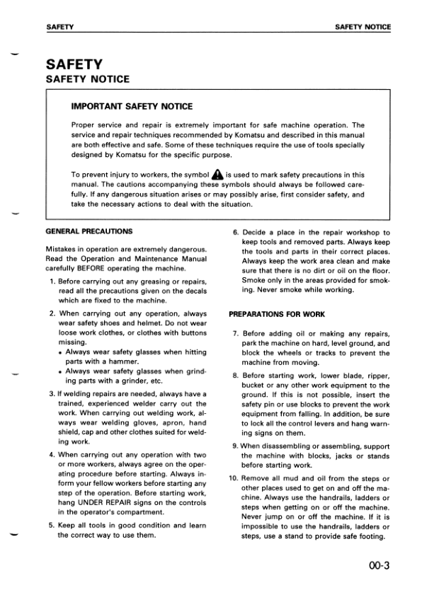 Komatsu WA900-1 Wheel Loader Workshop Manual SN 10001 and UP - Image 9