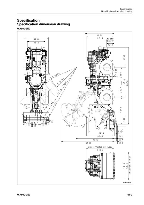 Komatsu WA900-3E0 Wheel Loader Workshop Manual SN 60079 and UP - Image 3