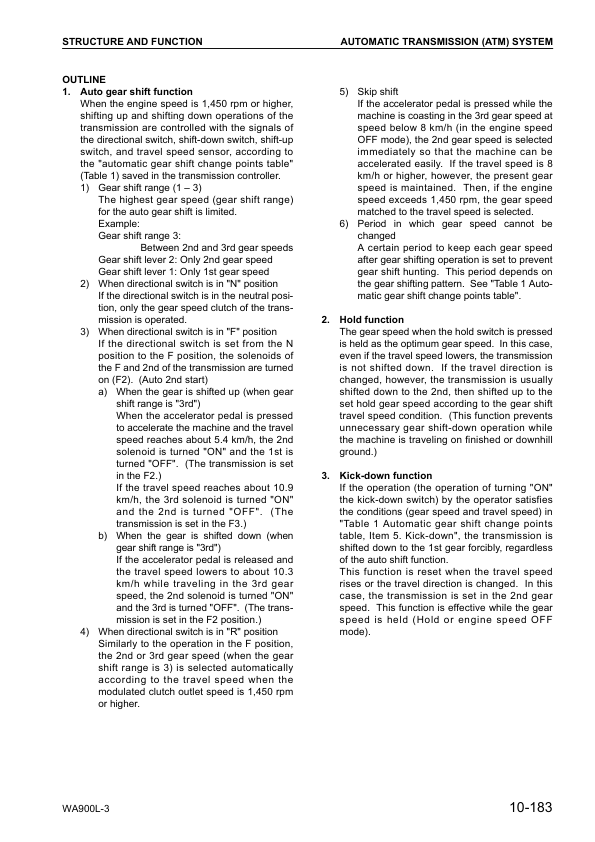 Komatsu WA900L-3 Avance Wheel Loader Workshop Manual SN 52001 and UP - Image 10