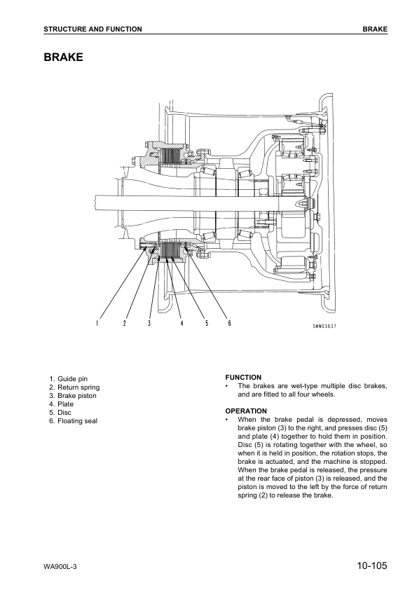 Komatsu WA900L-3 Avance Wheel Loader Workshop Manual SN 52001 and UP - Image 9