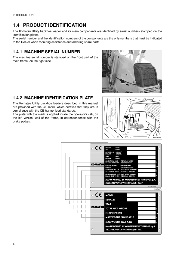 Komatsu WB91R-2 WB93R-2 Avance Backhoe Loader Workshop Manual SN 20250 25184 and UP - Image 9