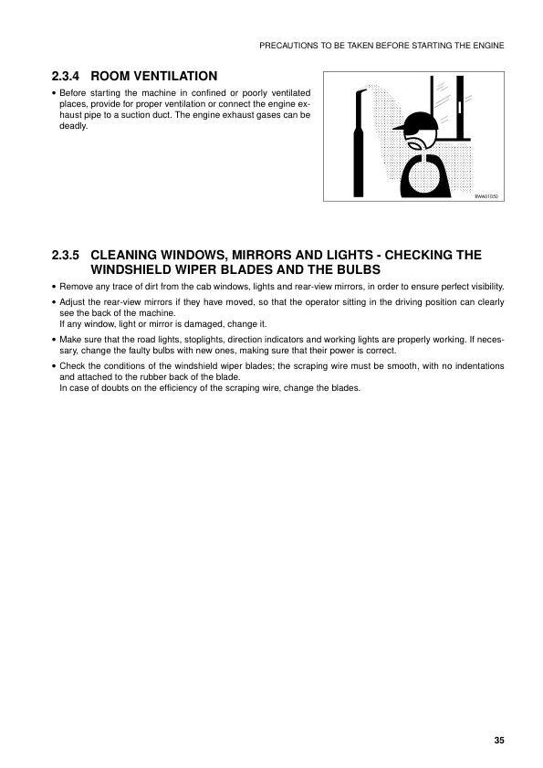 Komatsu WB91R-2 WB93R-2 Avance Backhoe Operation and Maintenance Manual SN 91F20250 93F25184 - Image 15