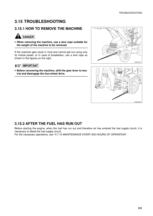 Komatsu WB91R-2 WB93R-2 Avance Backhoe Operation and Maintenance Manual SN 91F20250 93F25184 - Image 12