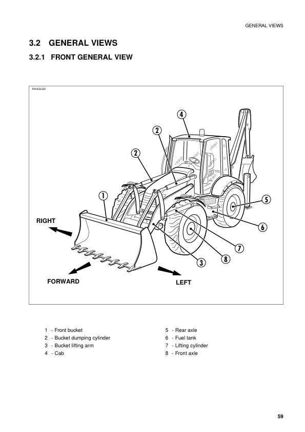 Komatsu WB97S-2 Backhoe Operation and Maintenance Manual SN 97SF11205 and UP - Image 18