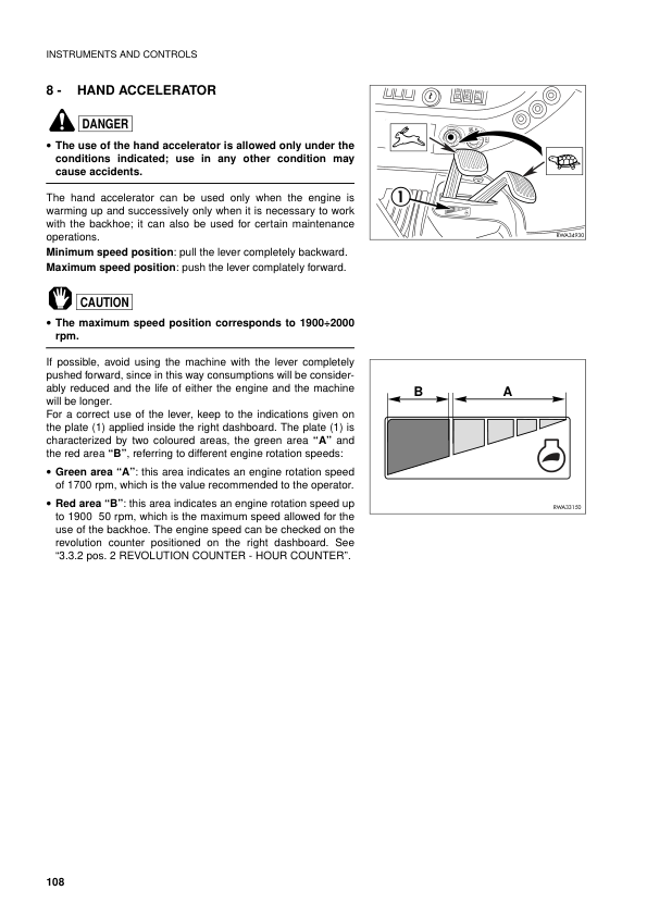 Komatsu WB97S-2 Backhoe Operation and Maintenance Manual SN 97SF11205 and UP - Image 11