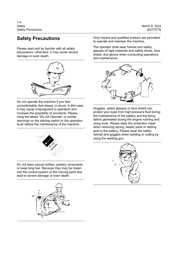 LiuGong 9027FZTS Hydraulic Excavator Service Manual - Image 7