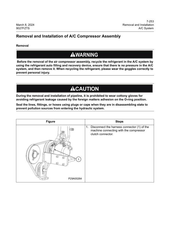 LiuGong 9027FZTS Hydraulic Excavator Service Manual - Image 13