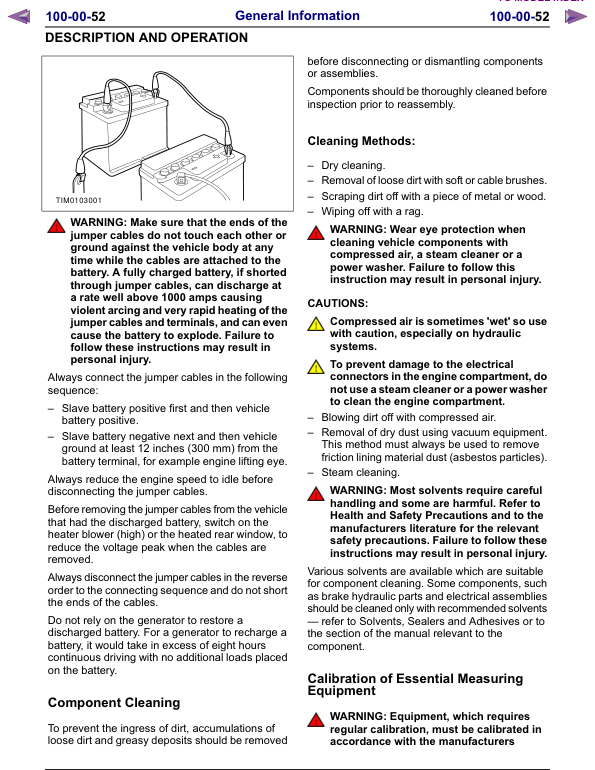 Mazda BT-50 Ford Ranger Workshop Manual - Image 17