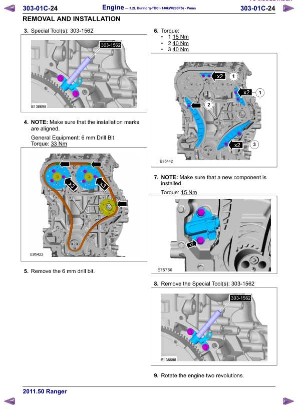 Mazda BT-50 Ford Ranger Workshop Manual - Image 18