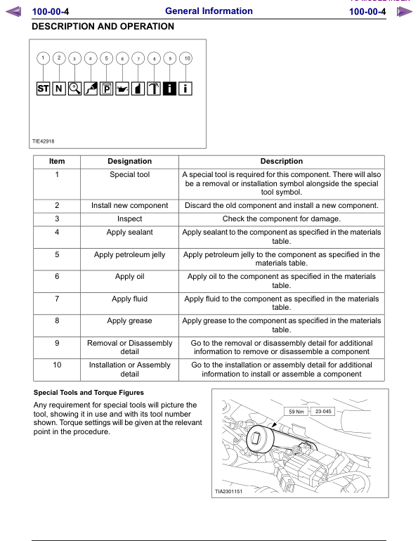 Mazda BT-50 Ford Ranger Workshop Manual - Image 6