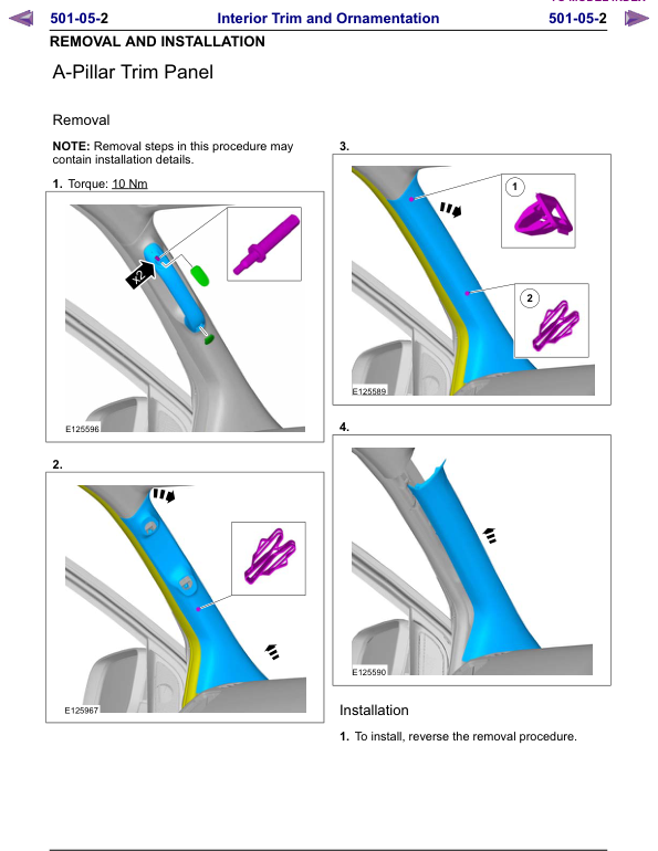Mazda BT-50 Ford Ranger Workshop Manual - Image 13