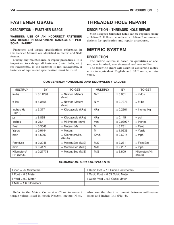 Mercedes-Benz Sprinter Van Service Manual 2005 - Image 7