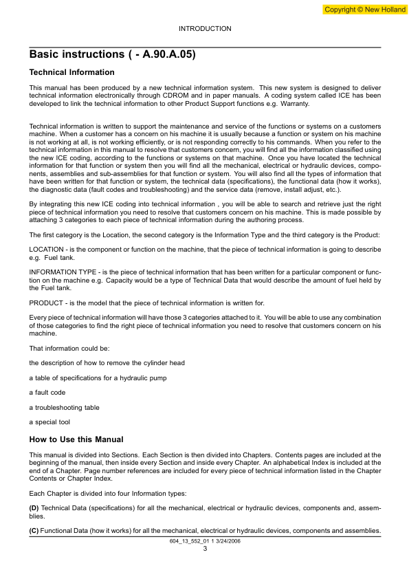 New Holland LS180B LS185B LS190B Skidsteer Workshop Manual 1 3242006 - Image 7