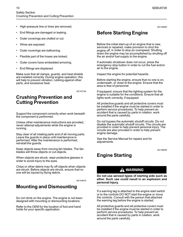 Perkins 1106A-70T TA 1106C-70TA 1106D-70TA Engines Operation and Maintenance Manual SN PP PR PT PU - Image 3