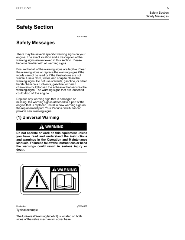 Perkins 1106A-70T TA 1106C-70TA 1106D-70TA Engines Operation and Maintenance Manual SN PP PR PT PU - Image 7
