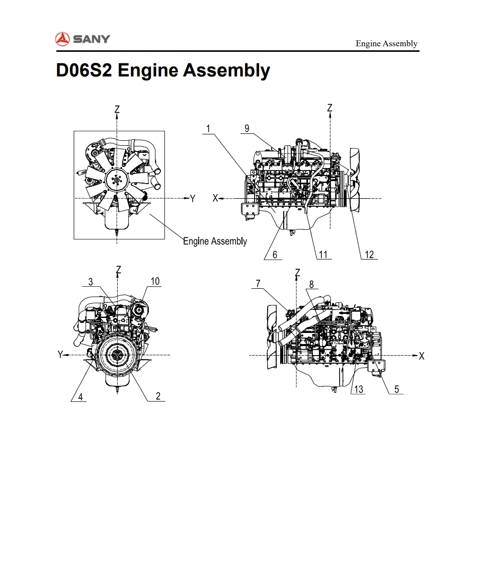 SANY D06S2 Diesel Engine Parts Catalog - Image 4