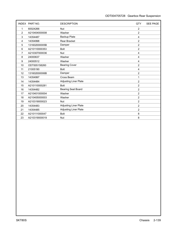 SANY SKT80S Mining Truck Parts Catalog - Image 9