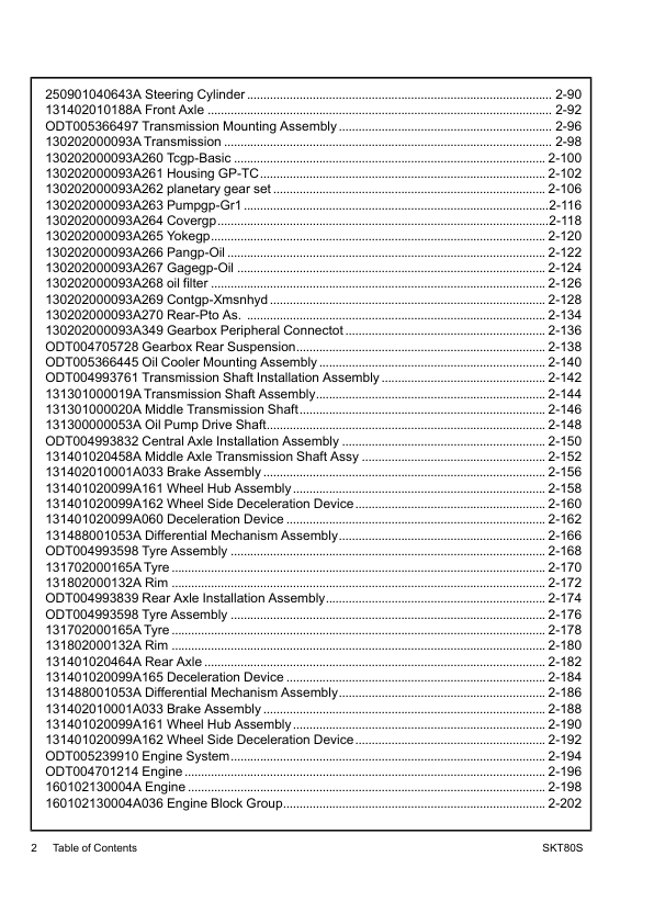 SANY SKT80S Mining Truck Parts Catalog - Image 7