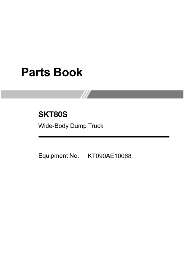 SANY SKT80S Mining Truck Parts Catalog - Image 4