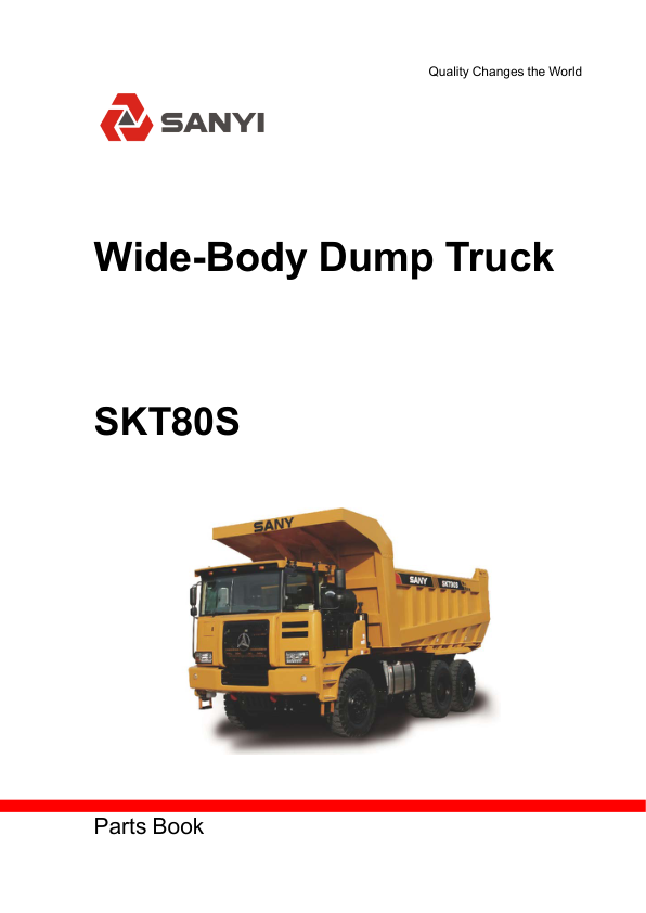 SANY SKT80S Mining Truck Parts Catalog - Image 2