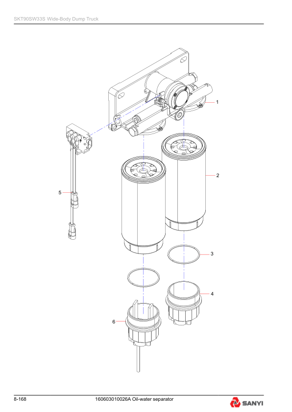 SANY SKT90SW33S Mining Truck Parts Catalog - Image 13