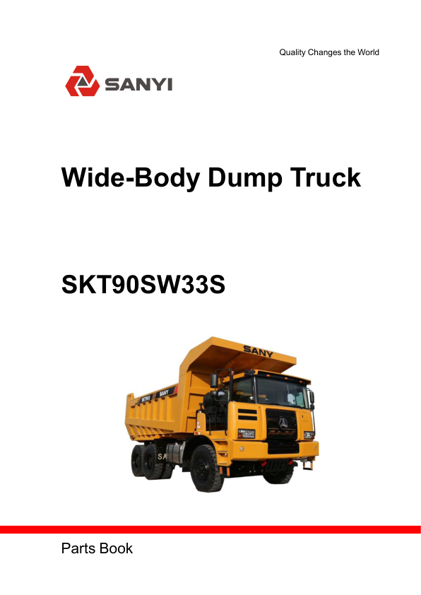 SANY SKT90SW33S Mining Truck Parts Catalog - Image 2