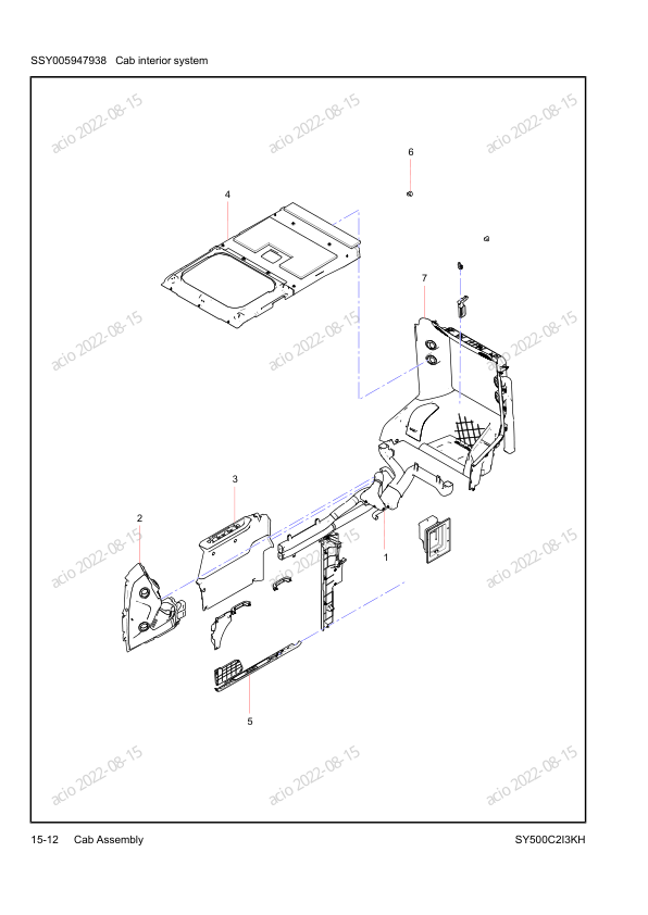 SANY SY500C2I3KH Excavator Parts Catalog - Image 14