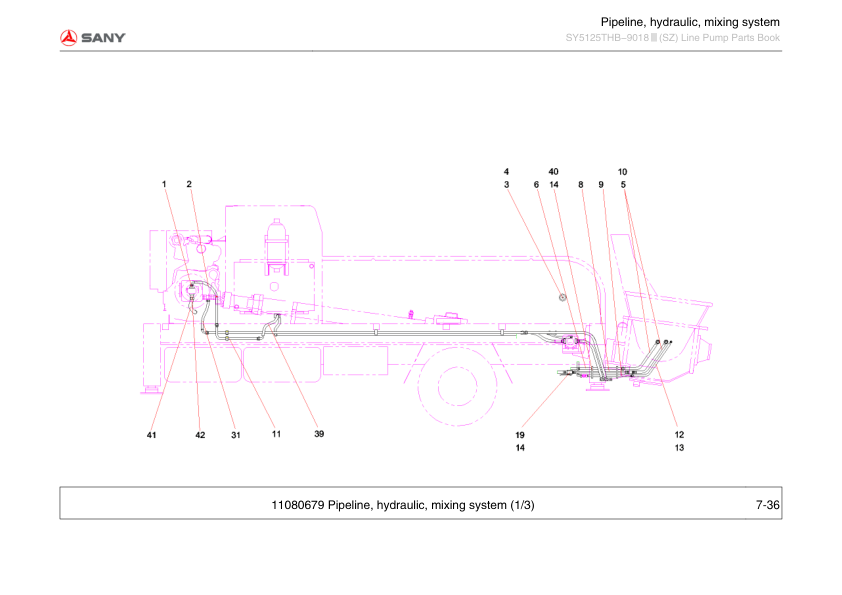 SANY SY5125THB-9018 III Line Pump Parts Catalog - Image 10