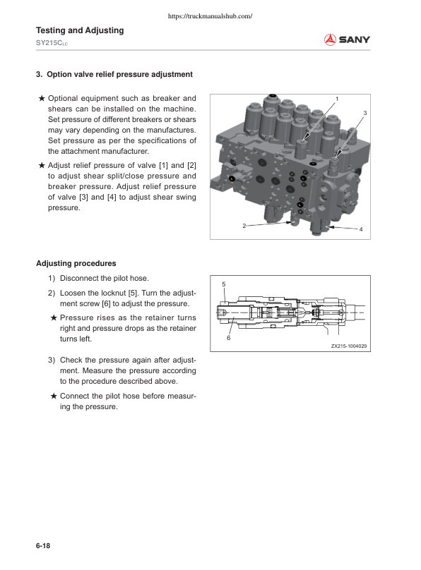 SANY SY515C LC Excavator Service Manual - Image 13